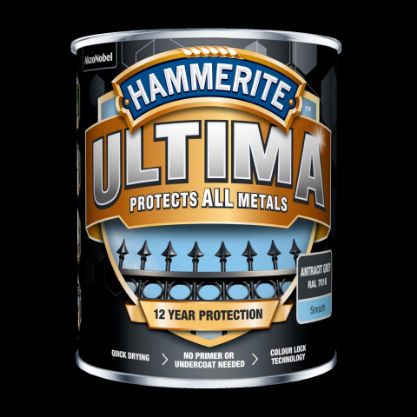 Vis detaljer for HAMMERITE ULTIMA SMOOTH AGREY 0,75L https://cdn.byggtjeneste.no/nobb/b1e7bd97-7dba-4039-b568-9ab02e2e76c6/Original