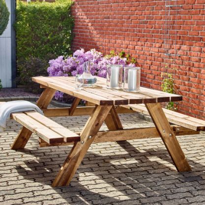 Vis detaljer for BENKESETT 177X155 CM IMPREGNERT Bilde av BENKESETT 177X155 CM IMPREGNERT