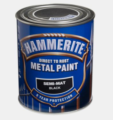 Vis detaljer for HAMMERITE SEMI-MAT SVART 0,75L 42415917