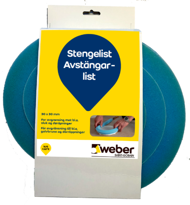 Vis detaljer for WEBER STENGELIST 30 MM 2STKX2M 53599821