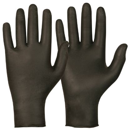 Vis detaljer for HANSKE ENGANG NITRIL L SORT KAT 3 30211288