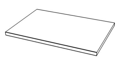 Vis detaljer for HYLLE OVERSKAP 50CM           WHITE 57124196