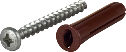 Vis detaljer for PLUGG BRUN 8X40MM MED SKRUE -8 60124248