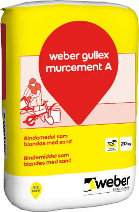Vis detaljer for WEBER GULLEX MURCEMENT A 20KG 60040845