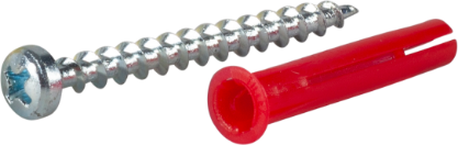 Vis detaljer for PLUGG RØD 5,5X35MM MED SKRUE -8 60124249
